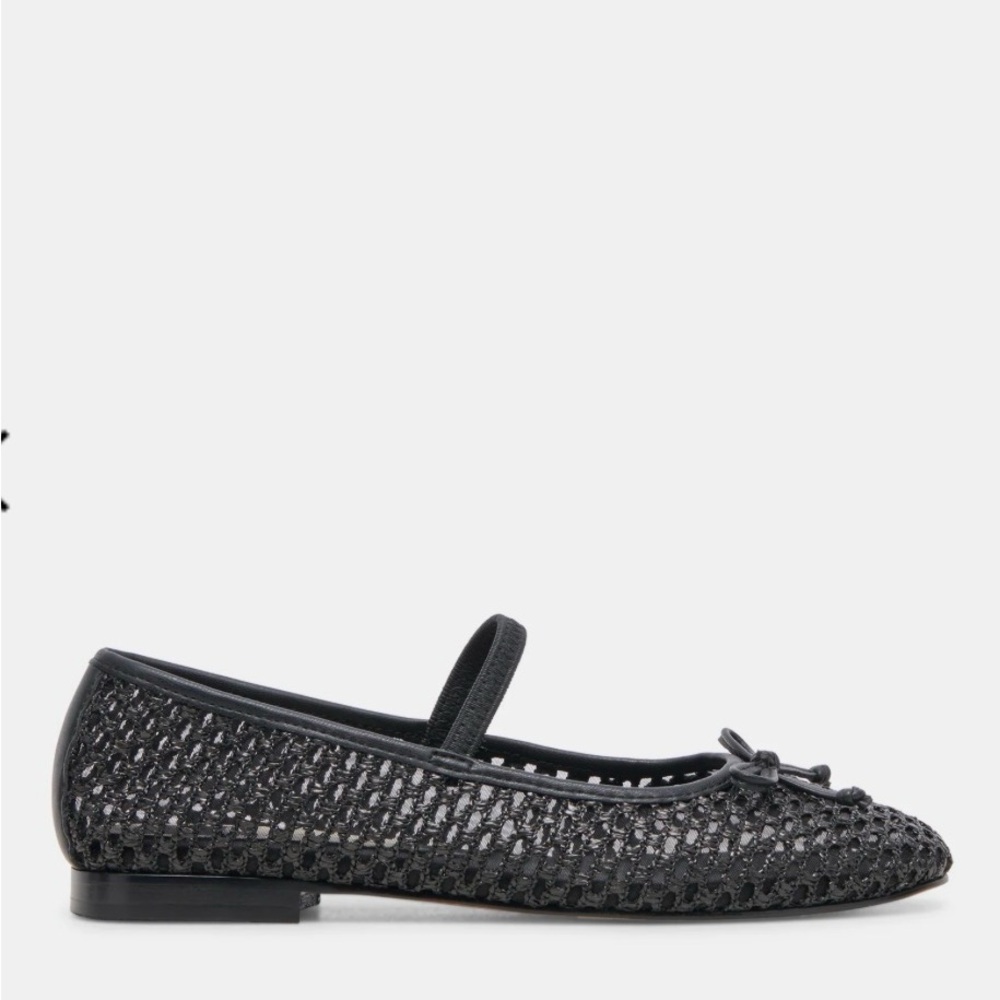 Dolce Vita Carin Onyx Raffia Black Size 7